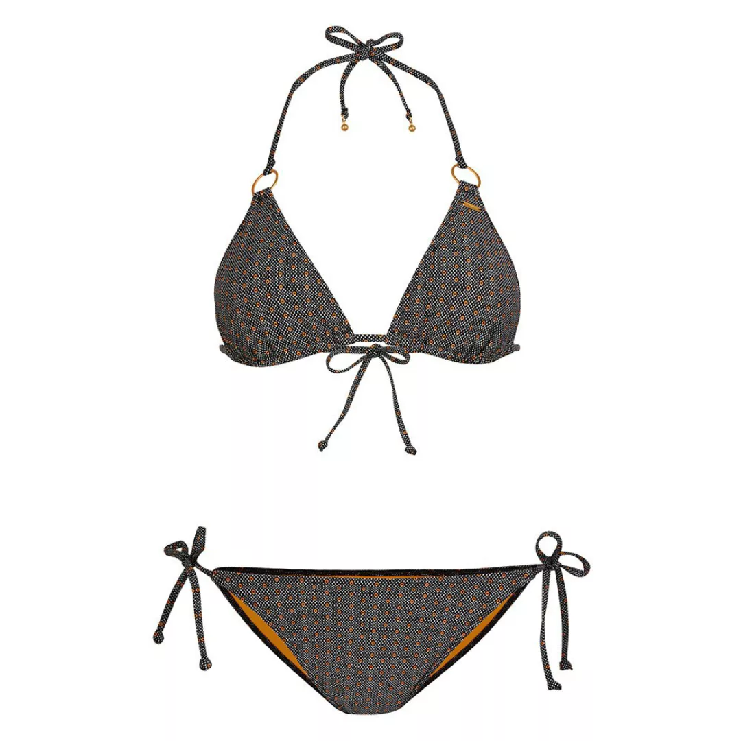 O´neill Capri Bondey Fixed Bikini 42 Black All Over Print / Yellow günstig online kaufen