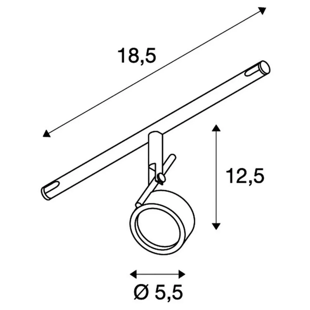 Tenseo Seilsystem, Seilleuchte Saluna, QR-C51, weiß günstig online kaufen