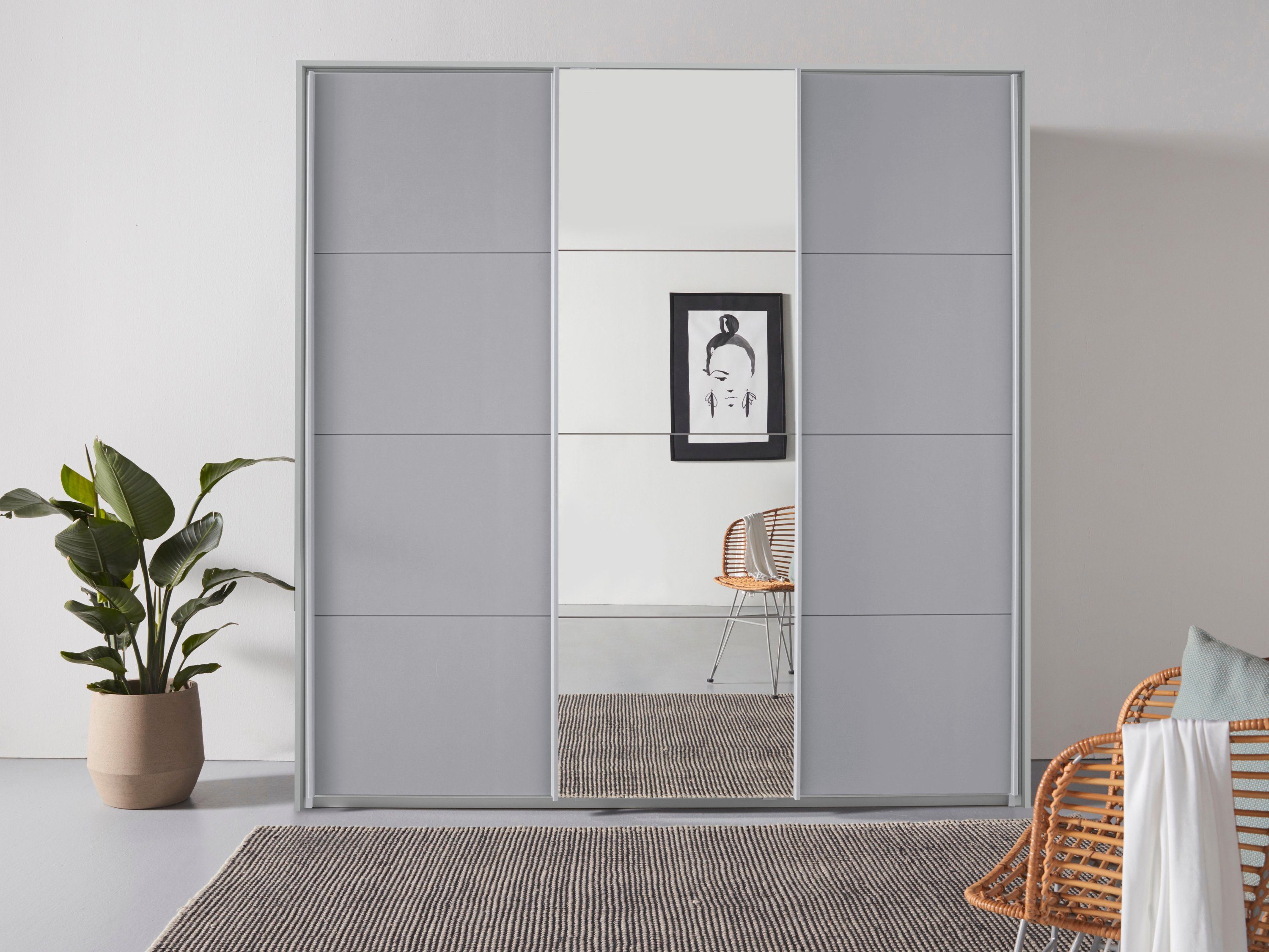 rauch Schwebetürenschrank "Oteli", mit Mittelspiegel und Passepartout optio günstig online kaufen