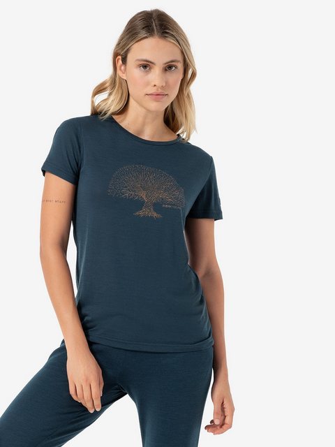 SUPER.NATURAL Print-Shirt Merino T-Shirt W TREE OF KNOWLEDGE TEE geruchshem günstig online kaufen