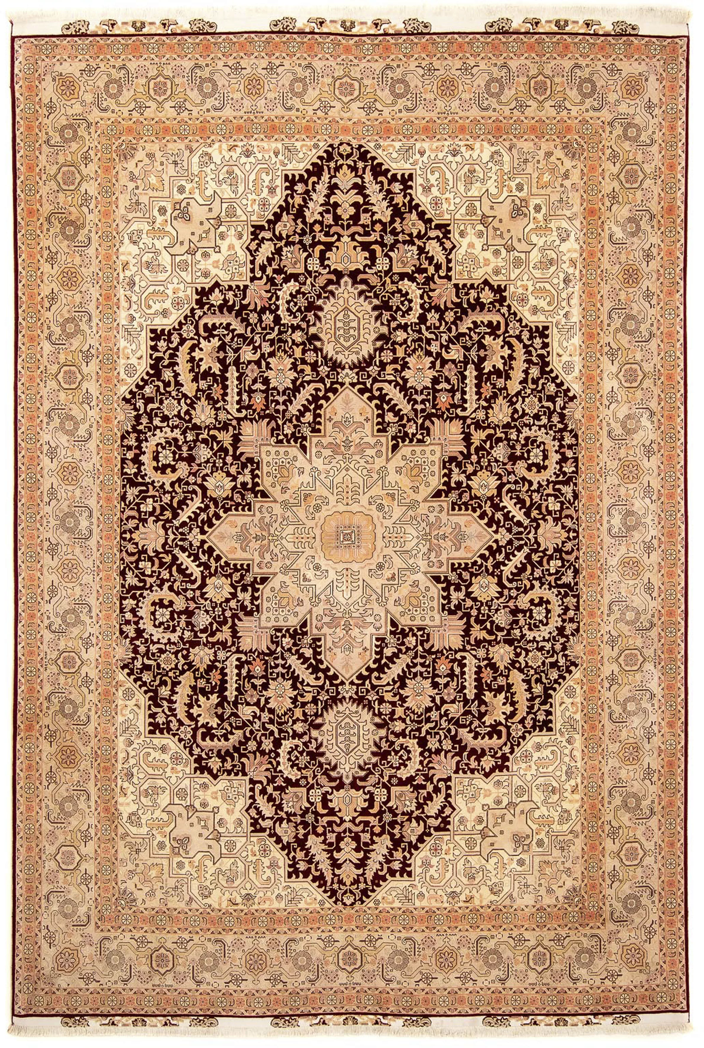 morgenland Orientteppich »Perser - Täbriz - Royal - 356 x 250 cm - hellbrau günstig online kaufen