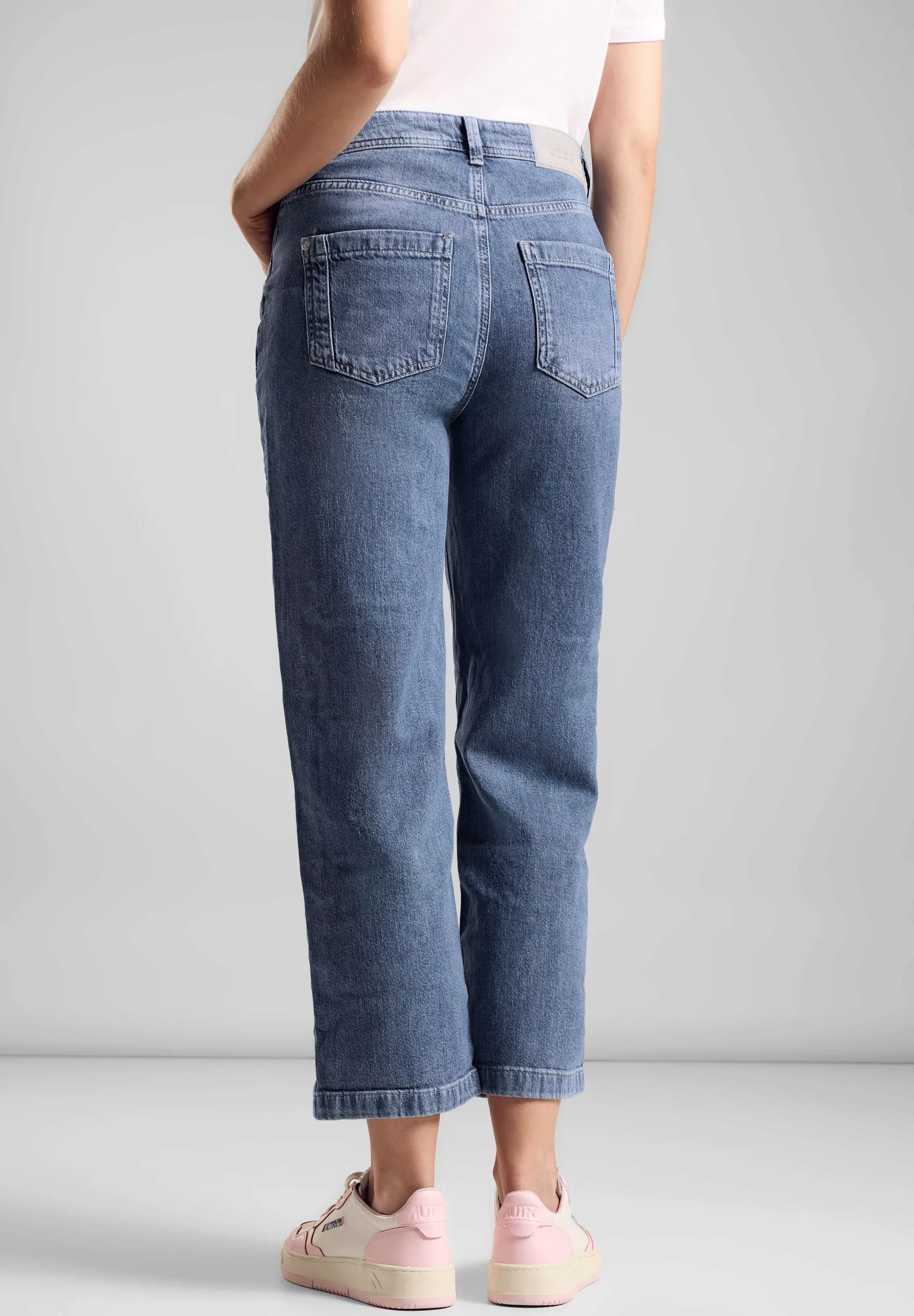 STREET ONE Regular-fit-Jeans Style Denim-Straight Leg,casua, Auth Mid Blue günstig online kaufen