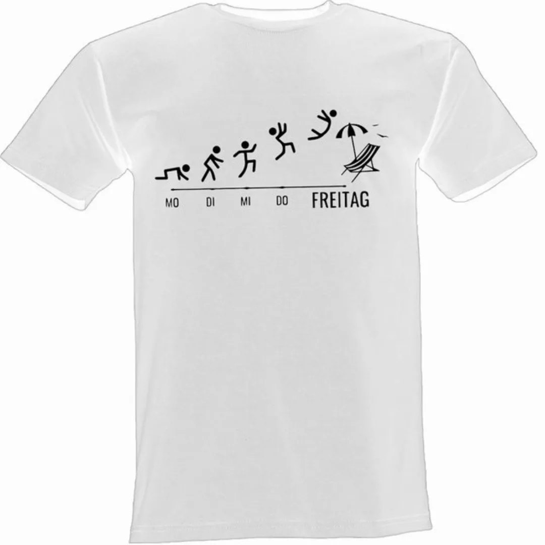 Lustige & Witzige T-Shirts T-Shirt T-Shirt Arbeitswoche Freitag! Fun-Shirt günstig online kaufen