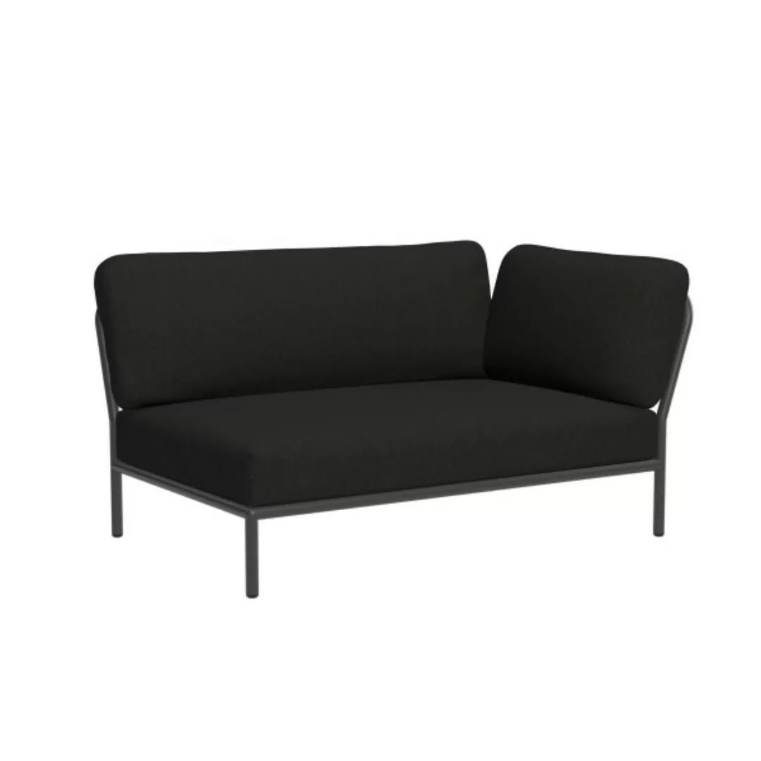 LEVEL Outdoor Sofa Lounge-Modul 2 Kohle Dunkelgrau Rechts günstig online kaufen