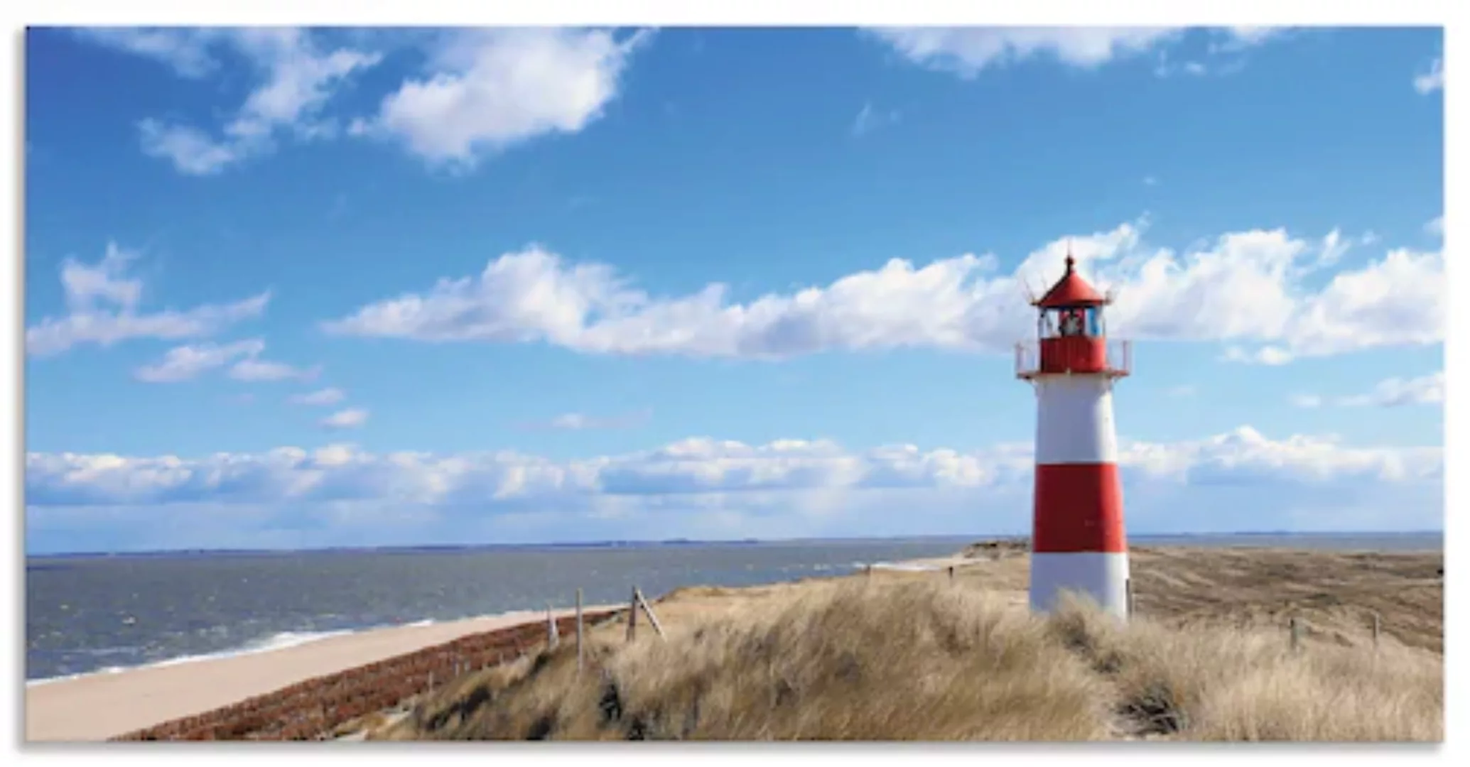 Artland Küchenrückwand »Leuchtturm Sylt«, (1 tlg.), Alu Spritzschutz mit Kl günstig online kaufen