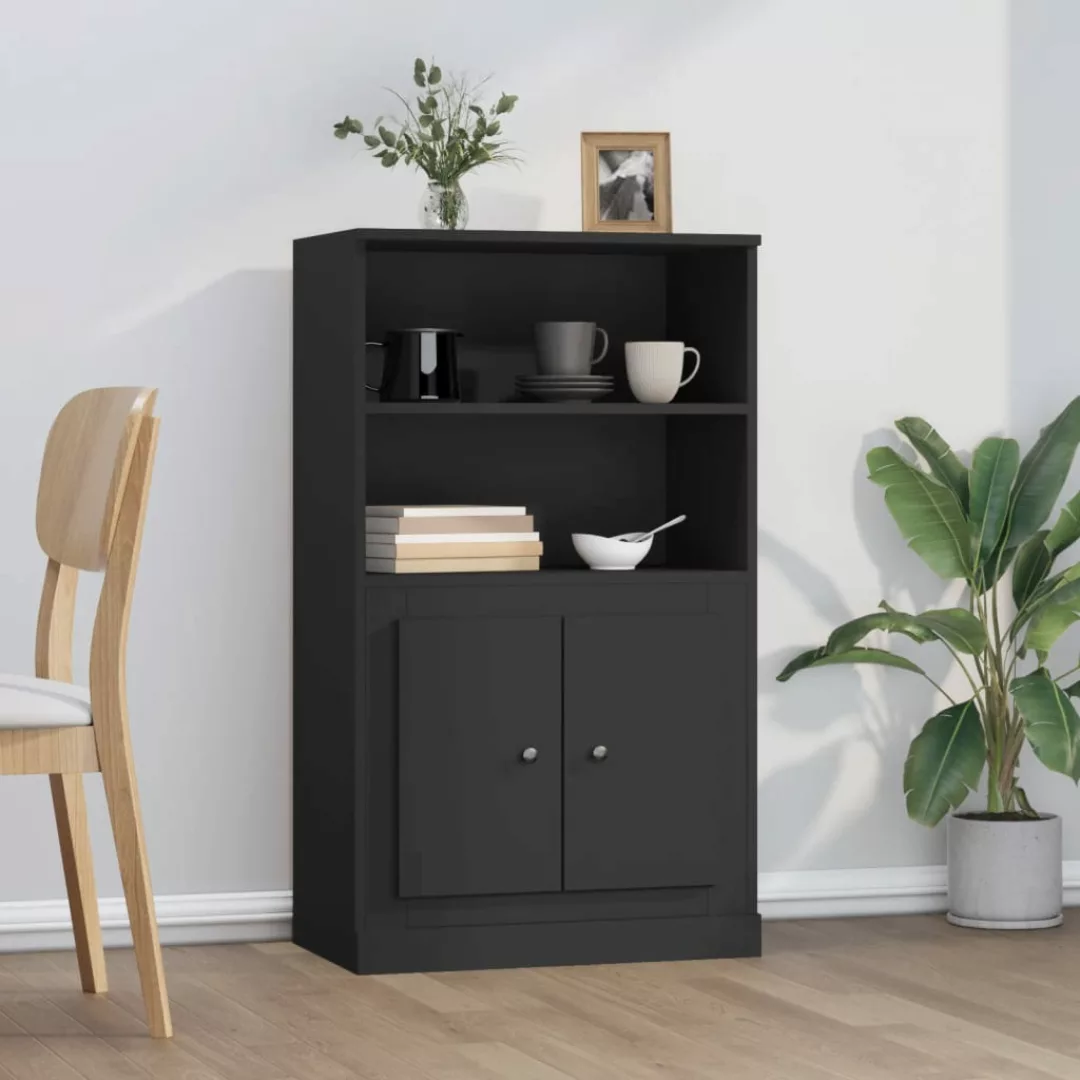 Vidaxl Highboard Schwarz 60x35,5x103,5 Cm Holzwerkstoff günstig online kaufen