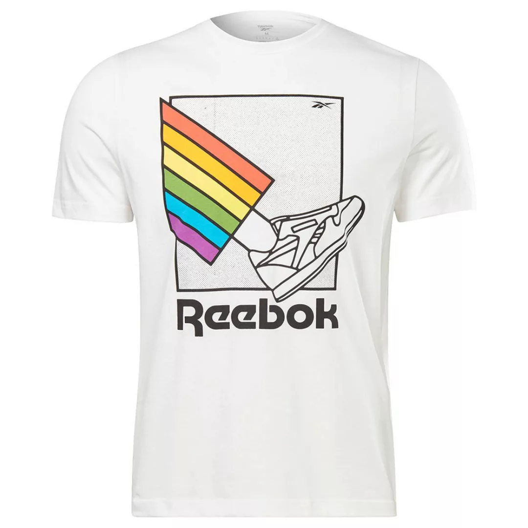 Reebok Pride Graphic Kurzärmeliges T-shirt 2XL White günstig online kaufen