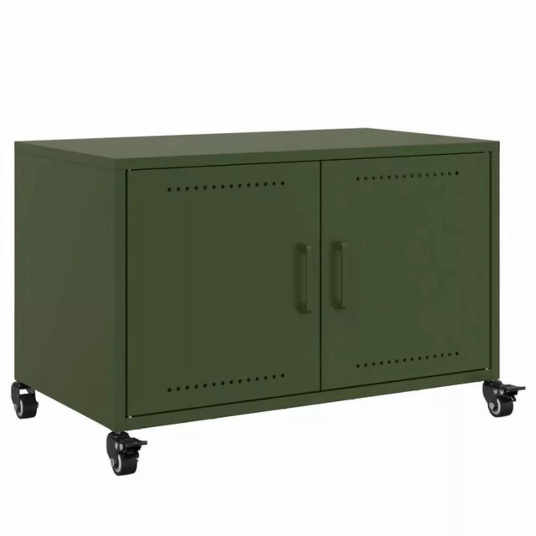 vidaXL TV-Schrank TV-Schrank Olivgrün 68x39x43,5 cm Stahl (1-St) günstig online kaufen