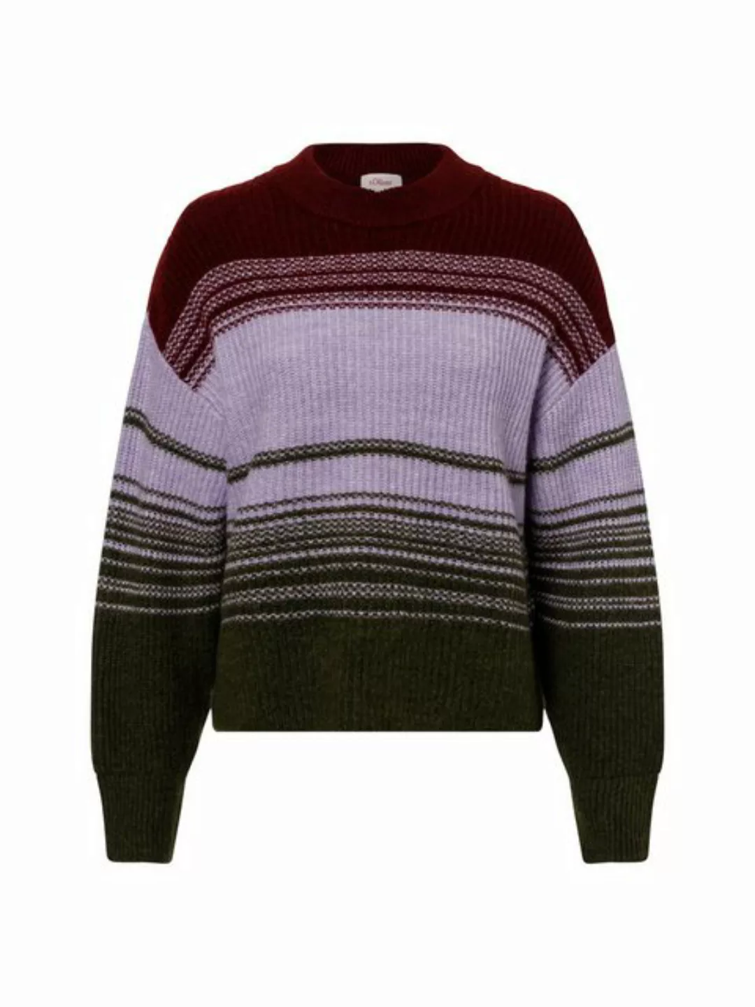 s.Oliver Strickpullover mit Intarsien Muster günstig online kaufen