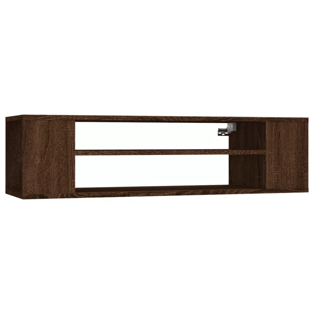 Vidaxl Tv-wandschrank Braun Eichen-optik 100x30x26,5 Cm Holzwerkstoff günstig online kaufen