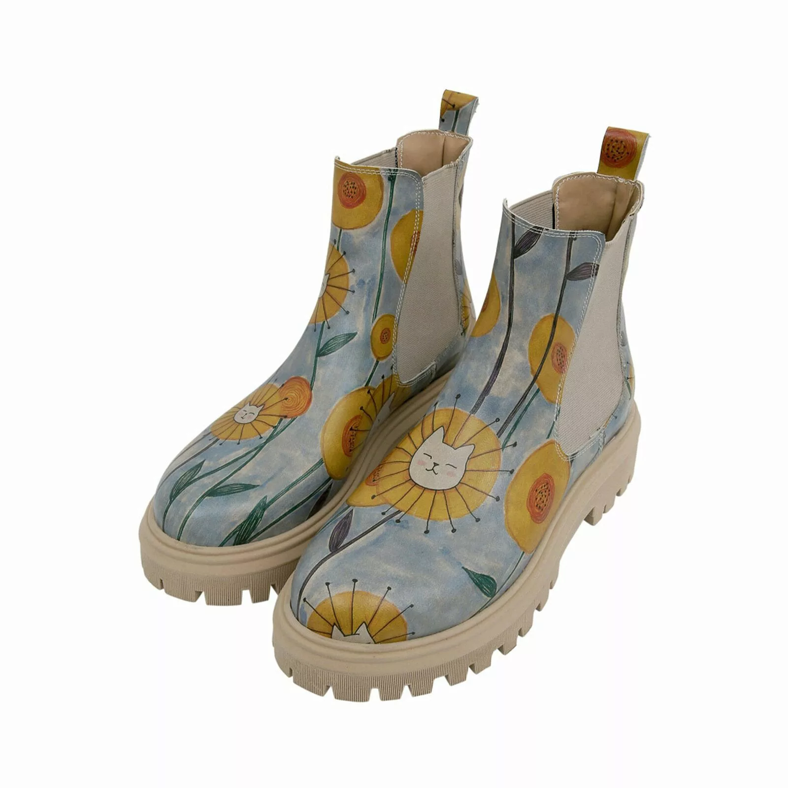 DOGO Chelseaboots "Damen Aura Cat Flower Vegan Damen Boots / Female", Vegan günstig online kaufen