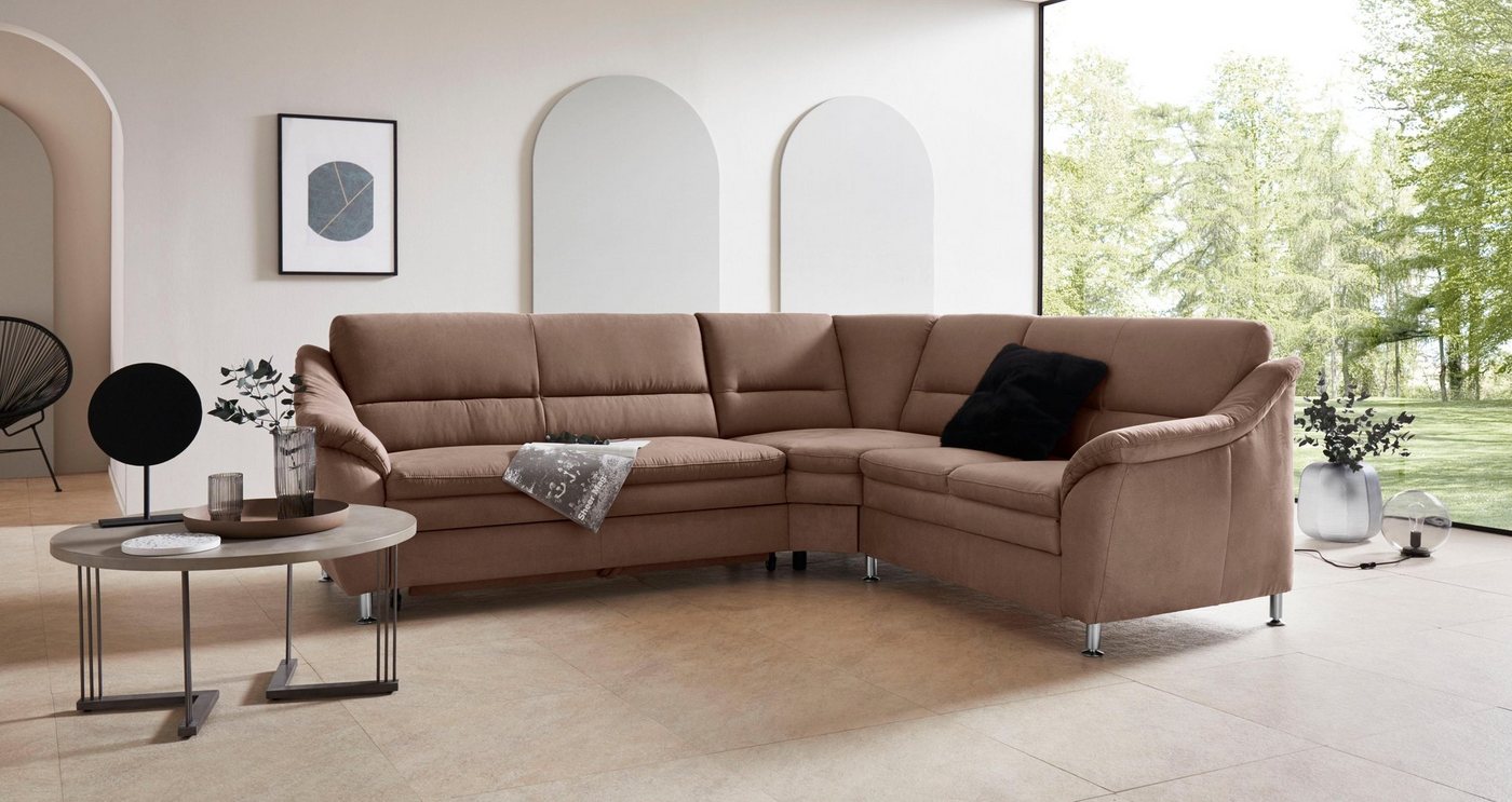 Places of Style Ecksofa Cardoso L-Form, mit Trapezecke für mehr Sitzkomfort günstig online kaufen