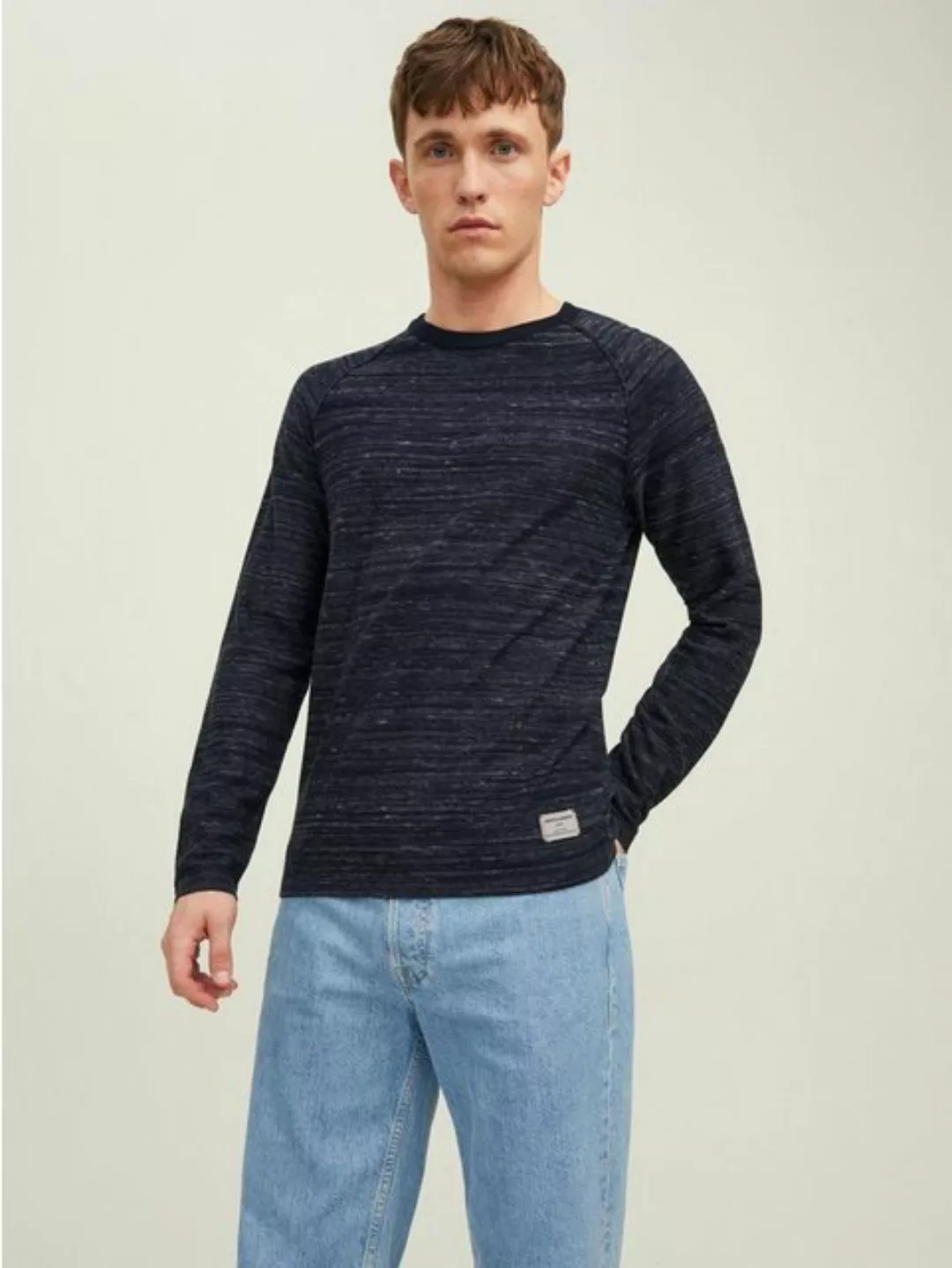 Jack & Jones Strickpullover Dünner Langarm Strickpullover Basic Sweater Mel günstig online kaufen