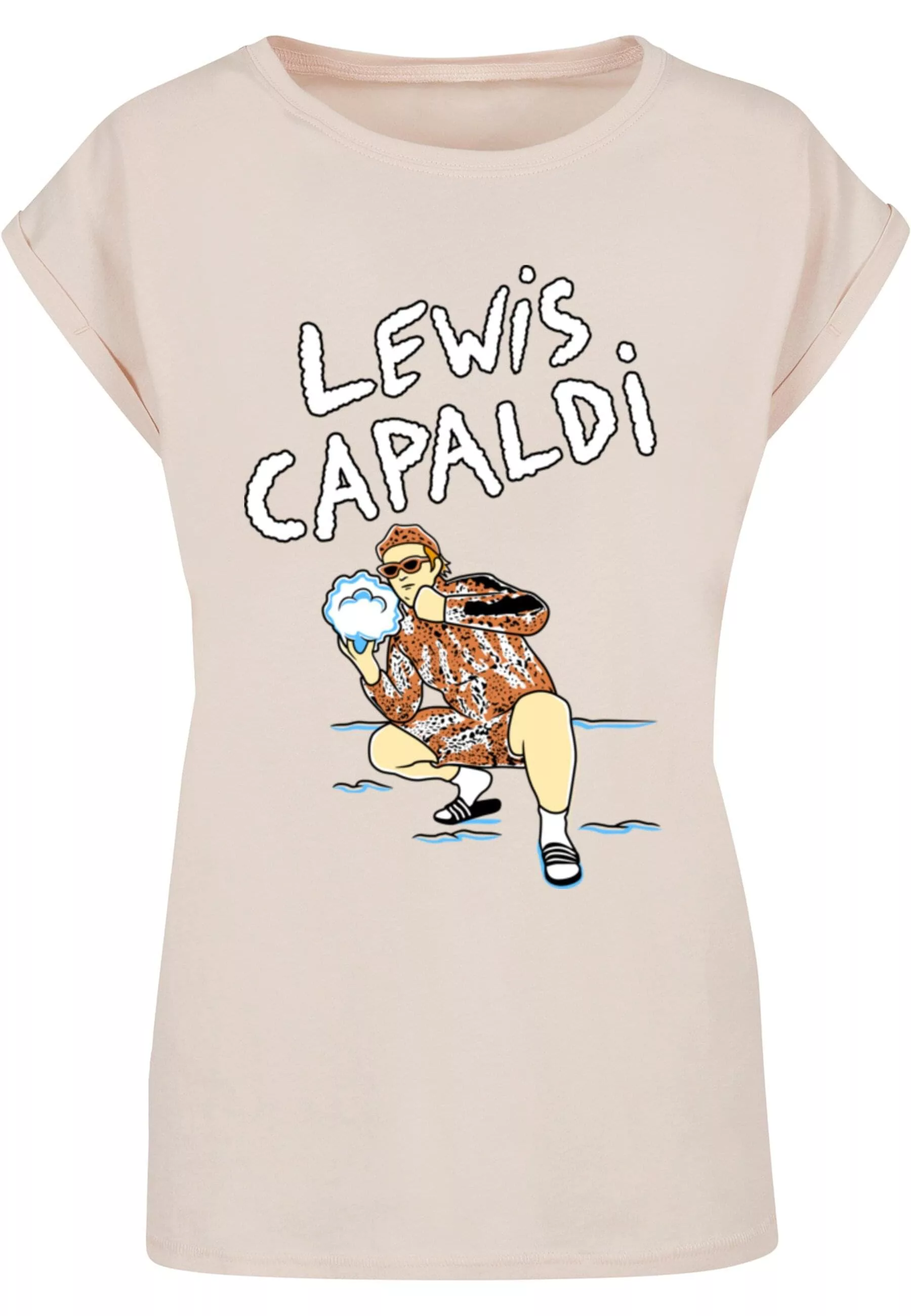 Merchcode T-Shirt "Merchcode Damen Ladies Lewis Capaldi - Snowleopard T-Shi günstig online kaufen