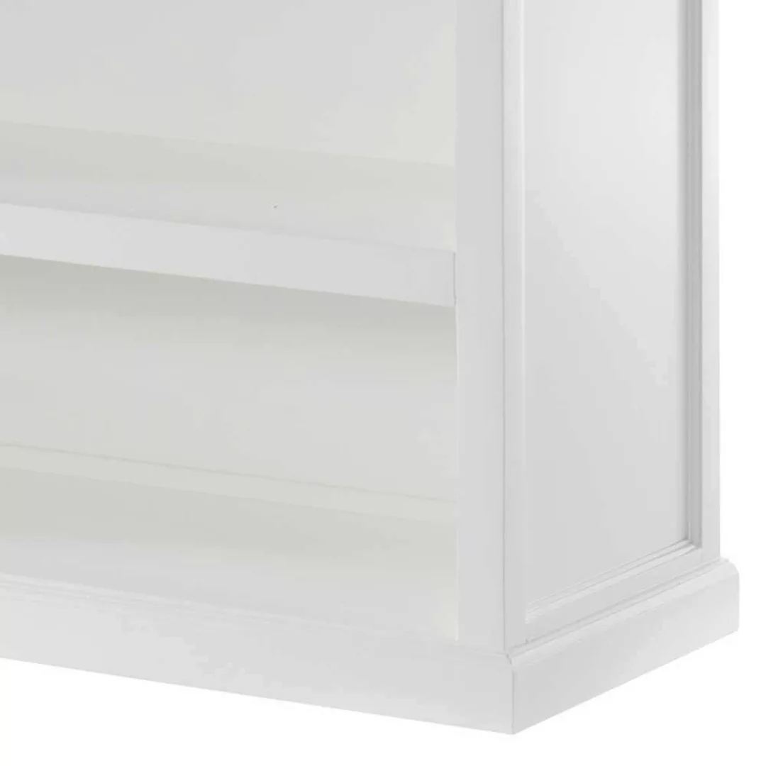 Landhaus Buecher Regal weiss 125 cm breit 196 cm hoch günstig online kaufen