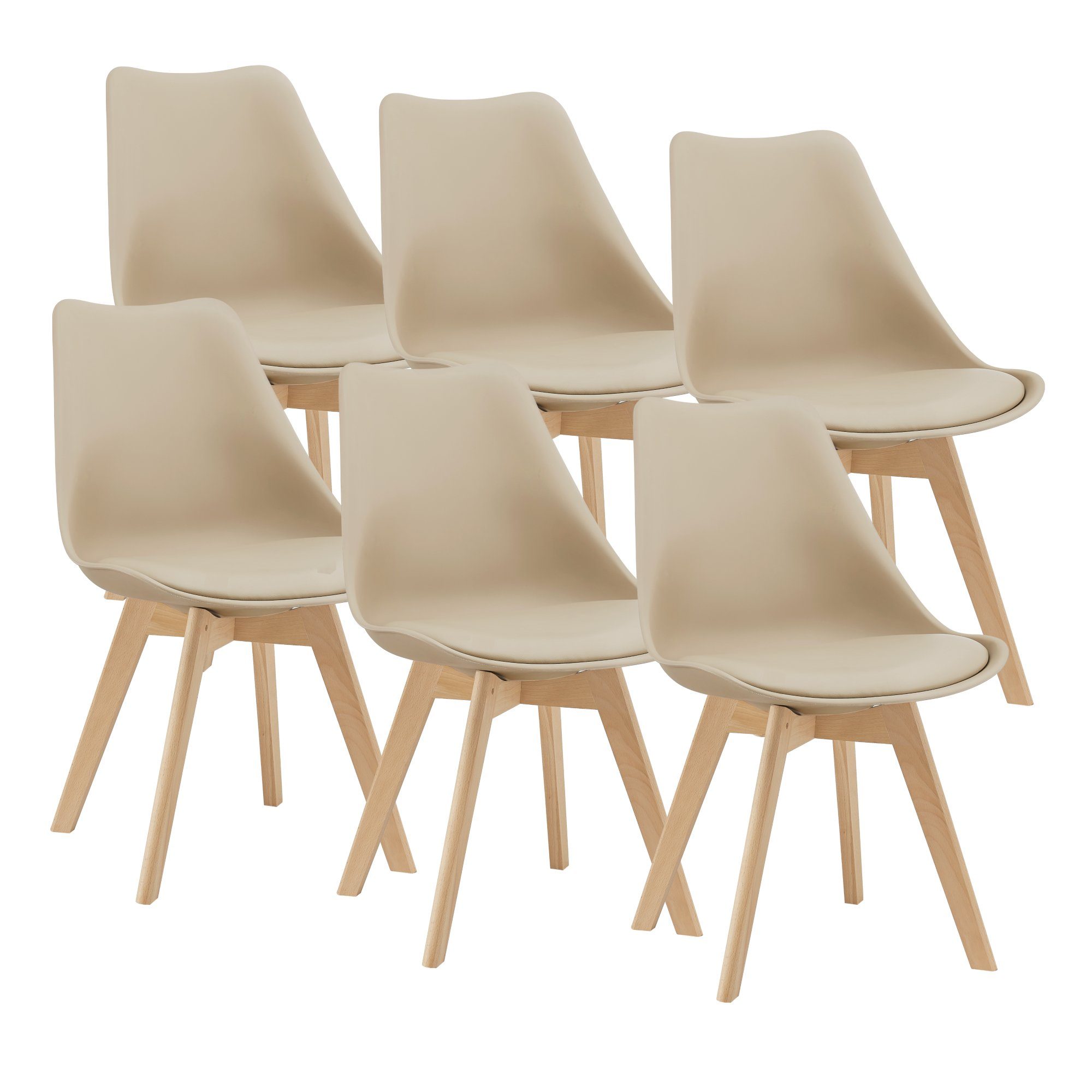 en.casa Esszimmerstuhl (Set, 6 St), »Fläten« günstig online kaufen