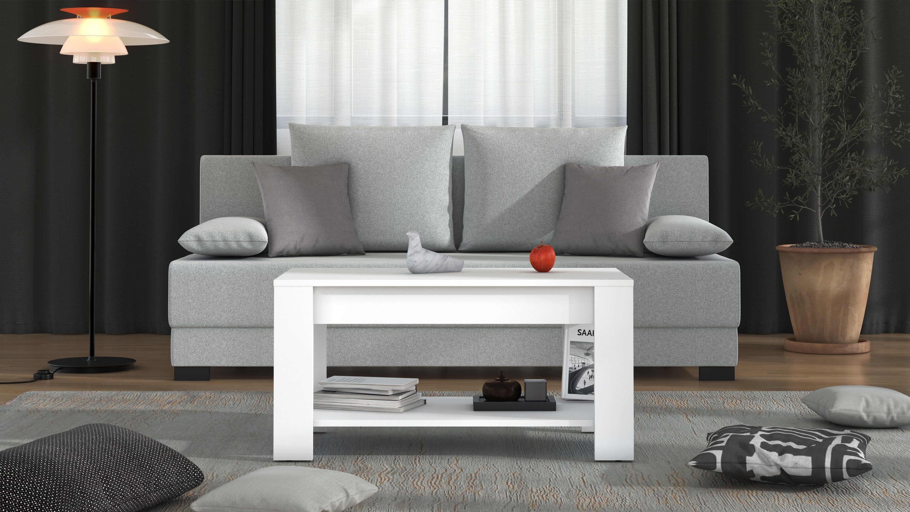 Home affaire Couchtisch "Clent Kaffeetisch, 90 cm, in trendigen Farben, mod günstig online kaufen