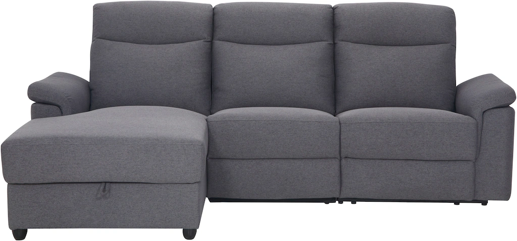 Home affaire Ecksofa "BRIONNE, L-Form, 255cm, manuelle u. elektrische Funkt günstig online kaufen