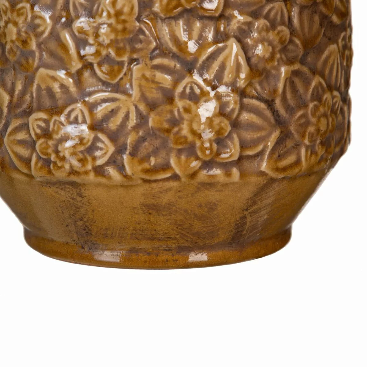 Vase 20,5 X 20,5 X 26,5 Cm Aus Keramik Braun günstig online kaufen