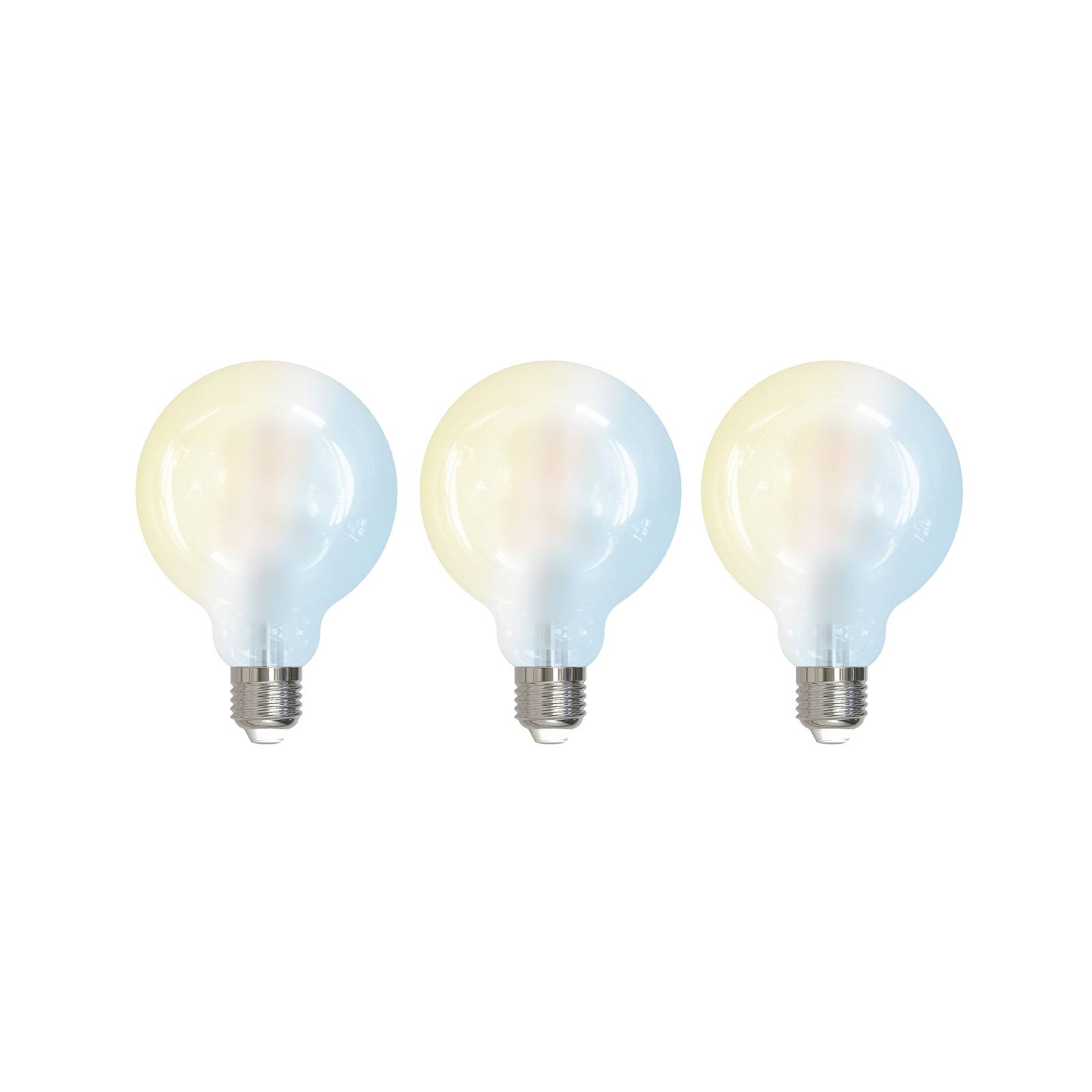 Prios LED-E27-Leuchtmittel G95 7W WLAN matt 3er günstig online kaufen