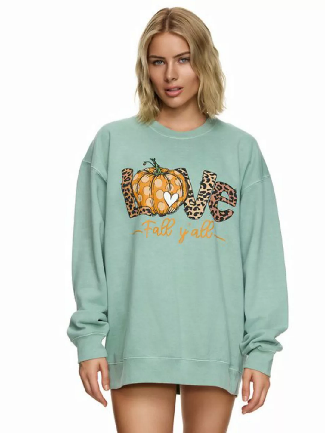 Worldclassca Sweatshirt Worldclassca Oversized Sweatshirt LOVE Print Langar günstig online kaufen