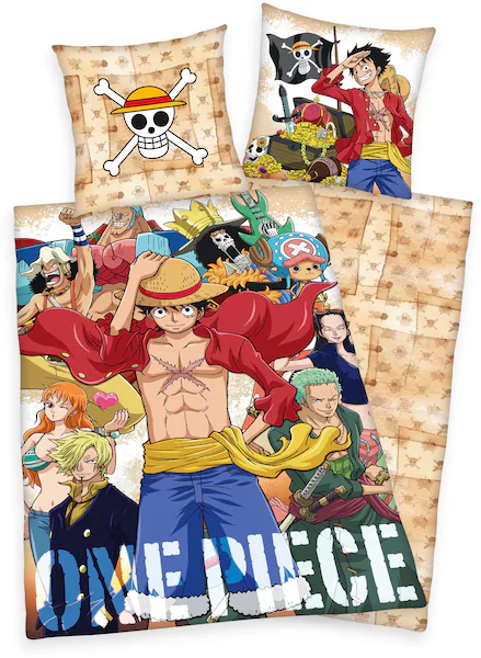 Wendebettwäsche »One Piece«, mit tollem One Piece-Motiv günstig online kaufen