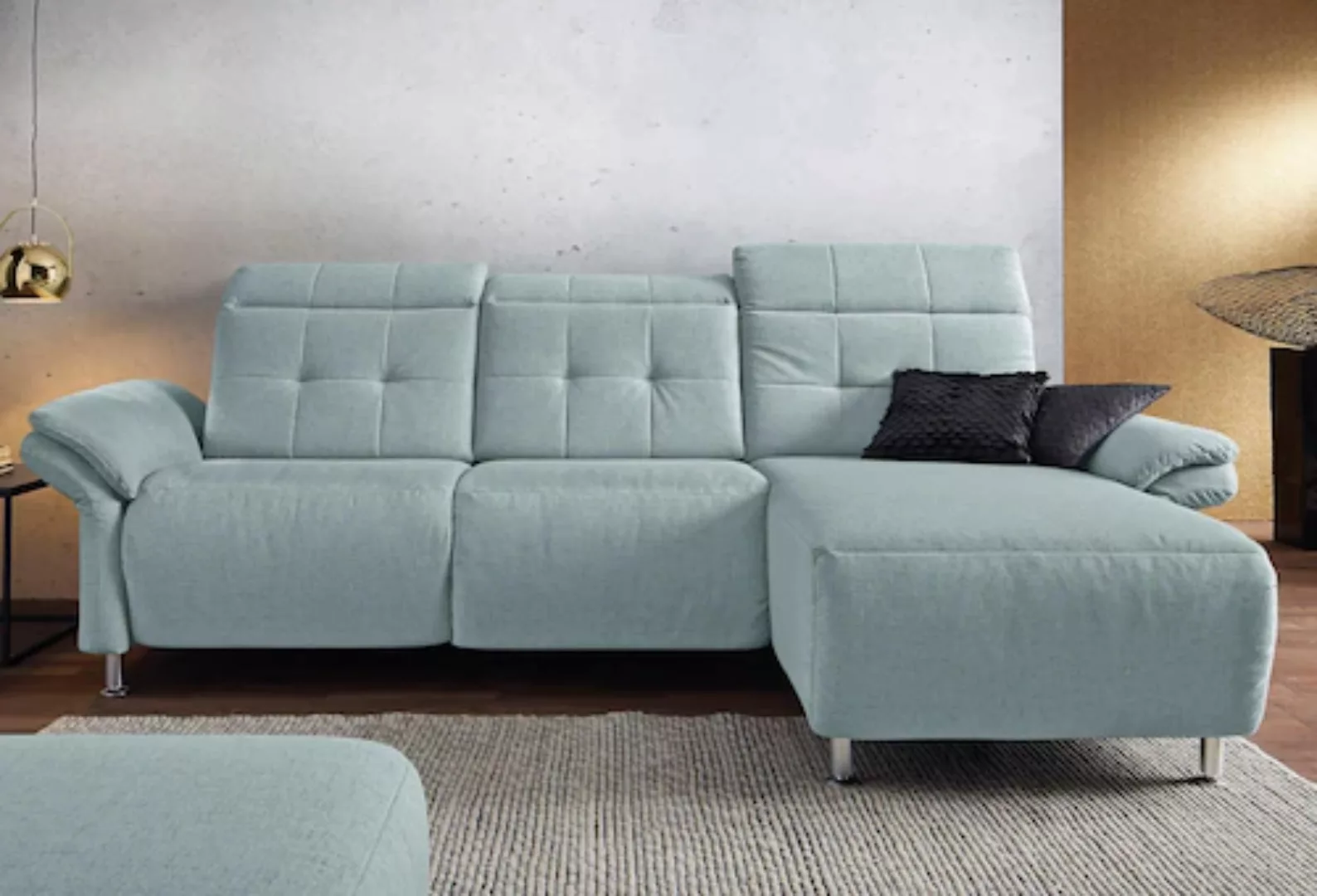 Places of Style Ecksofa »Manhattan L-Form«, 2 Sitze mit elektrischer Relaxf günstig online kaufen