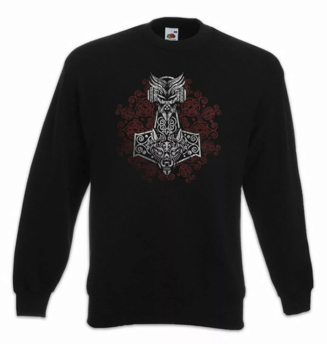 Urban Backwoods Sweatshirt Thors Hammer Ornaments Sweatshirt Mjölnir Mjölnr günstig online kaufen