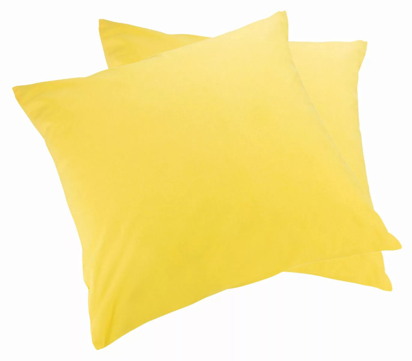 2er Pack MOON-Luxury Linon Kissenbezug 100% Baumwolle-gelb-30x50 günstig online kaufen