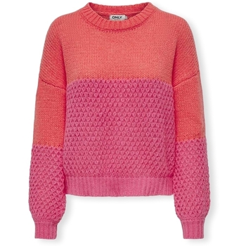 Only  Pullover Rose Life Knit - Spice Coral/Camelia Rose günstig online kaufen