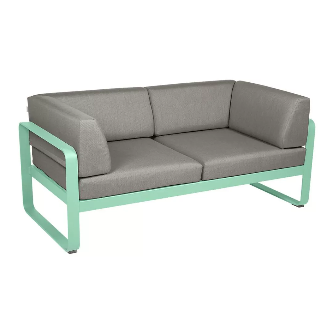 Bellevie 2-Sitzer Club Sofa 83 Opalgrün B8 Taupegrau günstig online kaufen