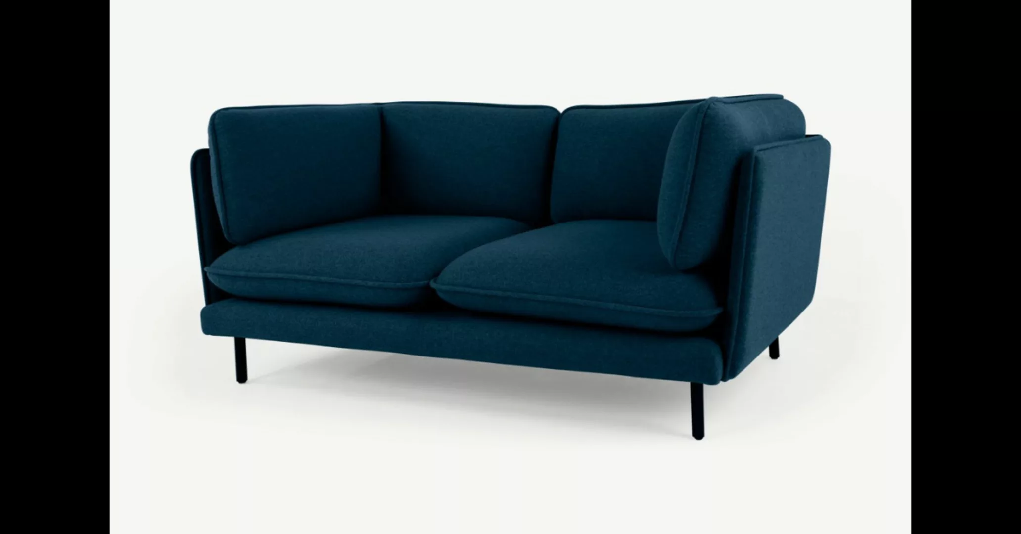 Wes 2-Sitzer Sofa, Blaugruen - MADE.com günstig online kaufen