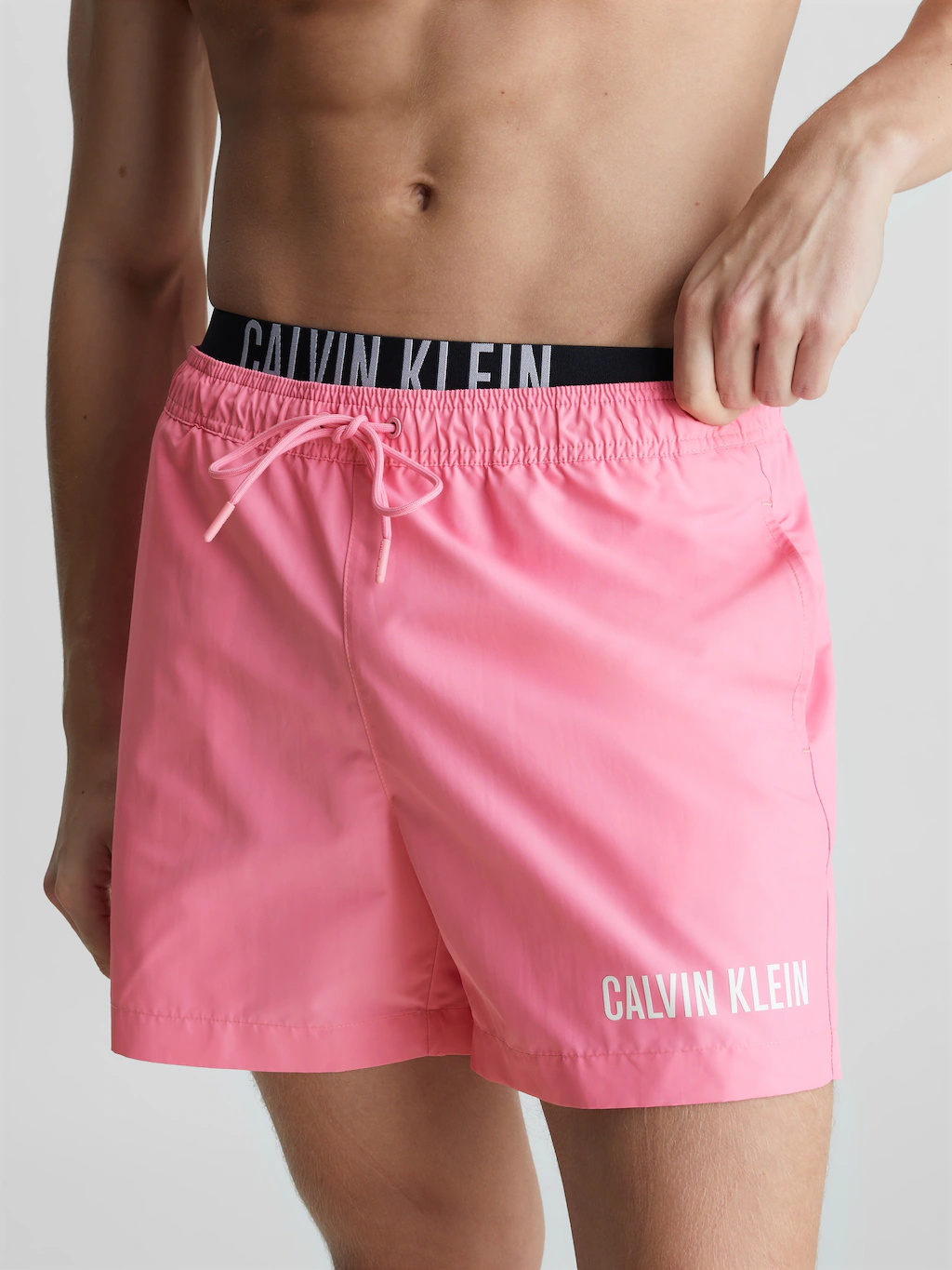 Calvin Klein Swimwear Badeshorts "MEDIUM DOUBLE WB", mit doppeltem Bund günstig online kaufen