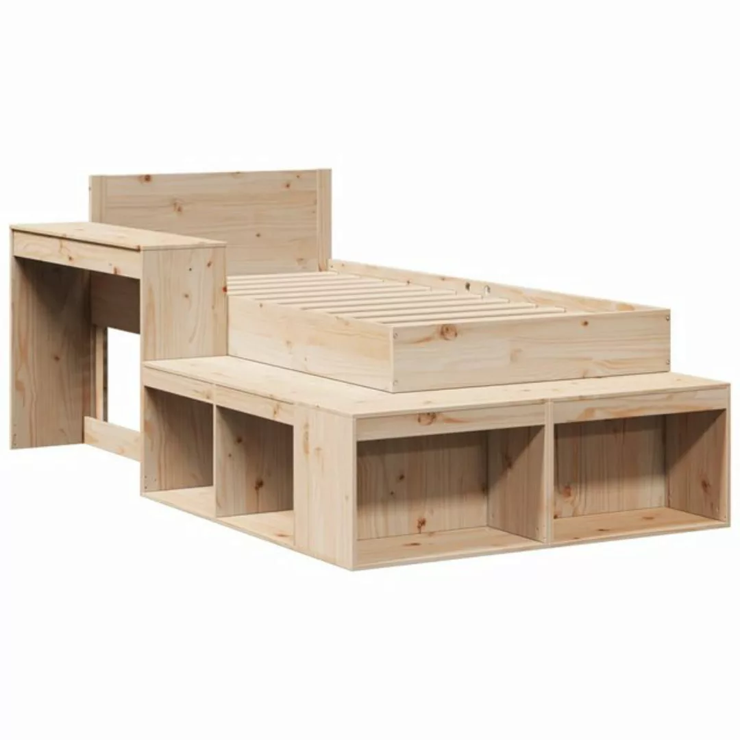 vidaXL Bett Massivholzbett ohne Matratze 75x190 cm Kiefernholz günstig online kaufen