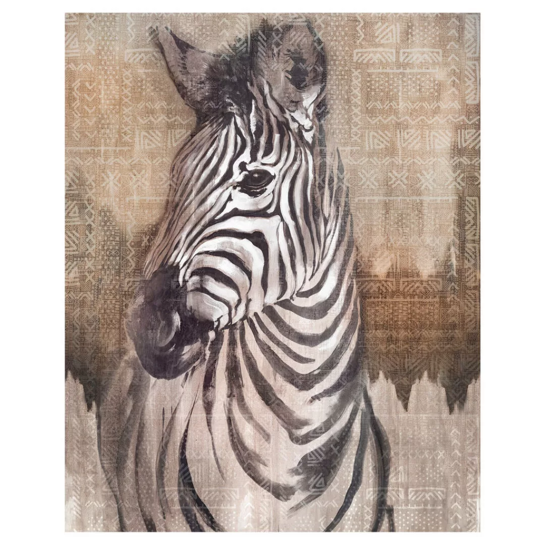 KOMAR Vlies Fototapete - Zebra  - Größe 200 x 250 cm mehrfarbig günstig online kaufen