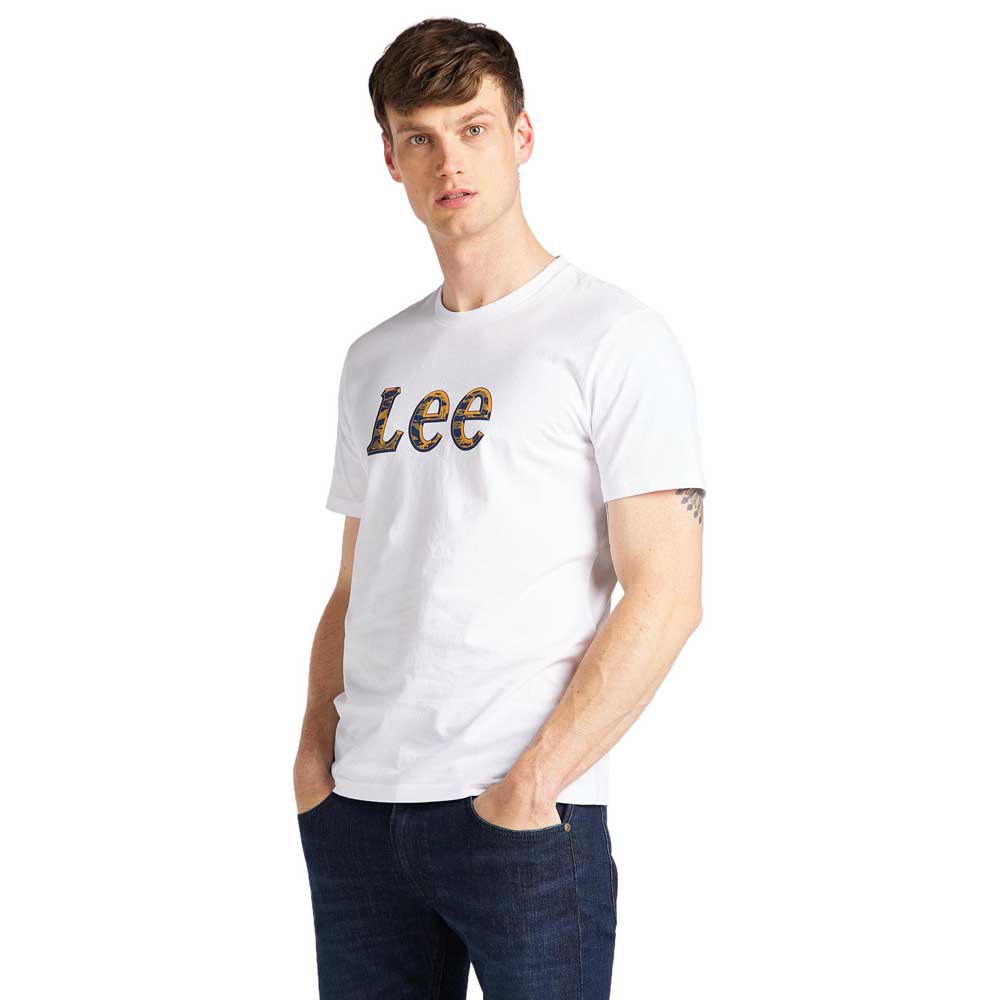 Lee Camo Package Tall Fit Kurzärmeliges T-shirt M Bright White günstig online kaufen