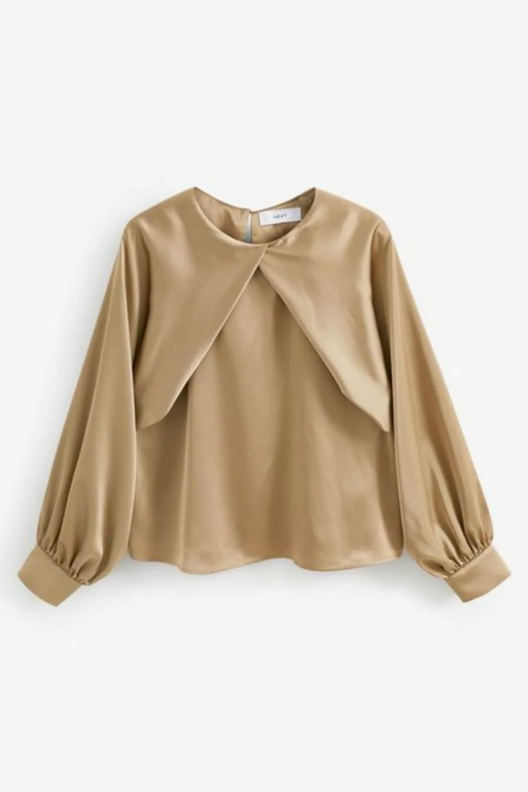 Next Langarmbluse Langarm-Bluse mit plissierter Front (1-tlg) günstig online kaufen