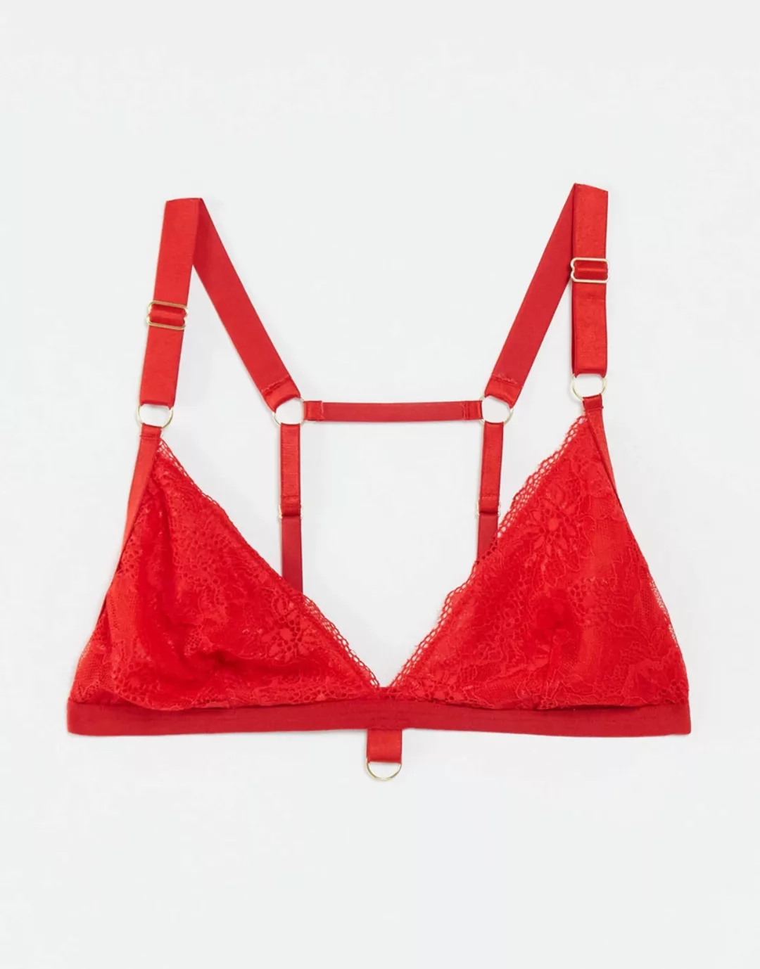 We Are We Wear – Größere Brust – Triangel-Bralette in Rot aus Bio-Material günstig online kaufen