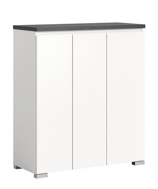 xonox.home Schuhschrank in Weiß - 95x109x40cm (BxHxT) günstig online kaufen