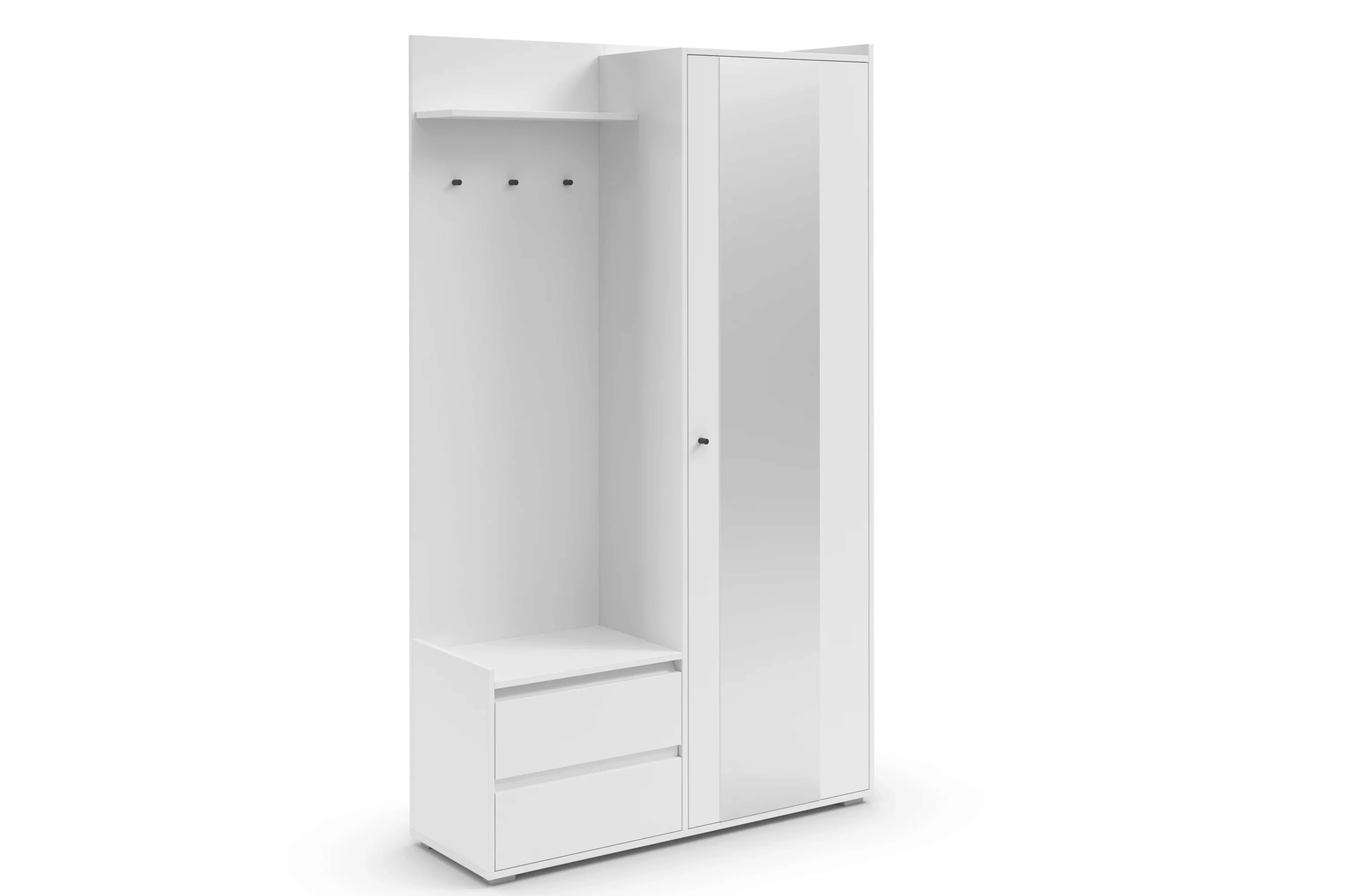 INOSIGN Garderobenschrank Kosmo mit Spiegel Maße 118 x 30 cm, Höhe 190 cm, günstig online kaufen