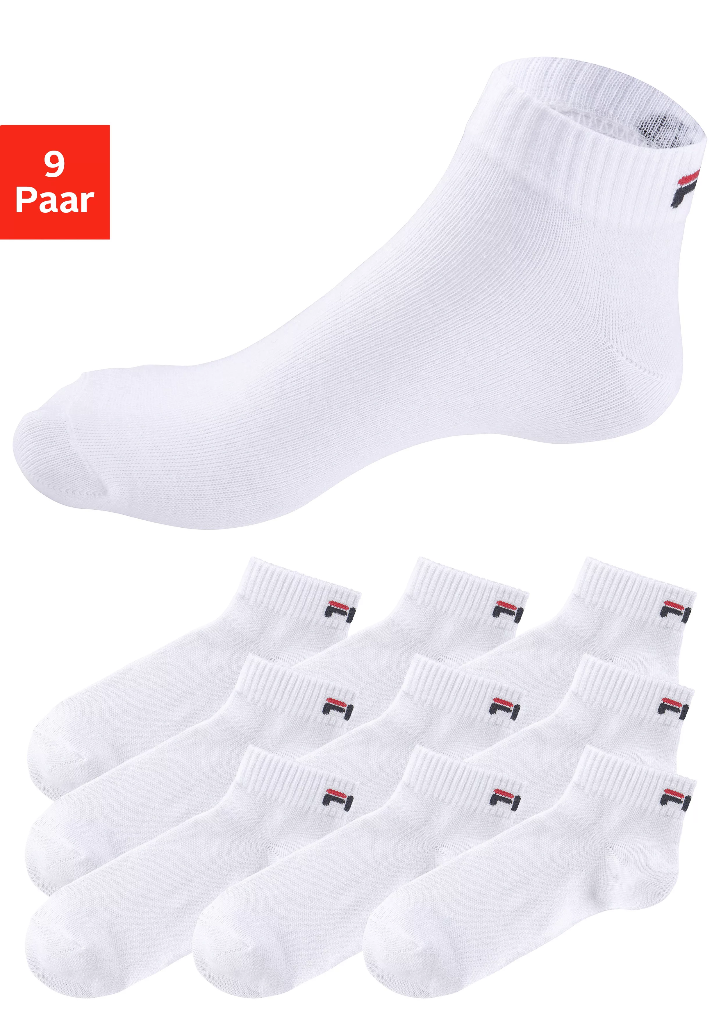 Fila Kurzsocken, (9er Pack), mit klassischem Logo günstig online kaufen