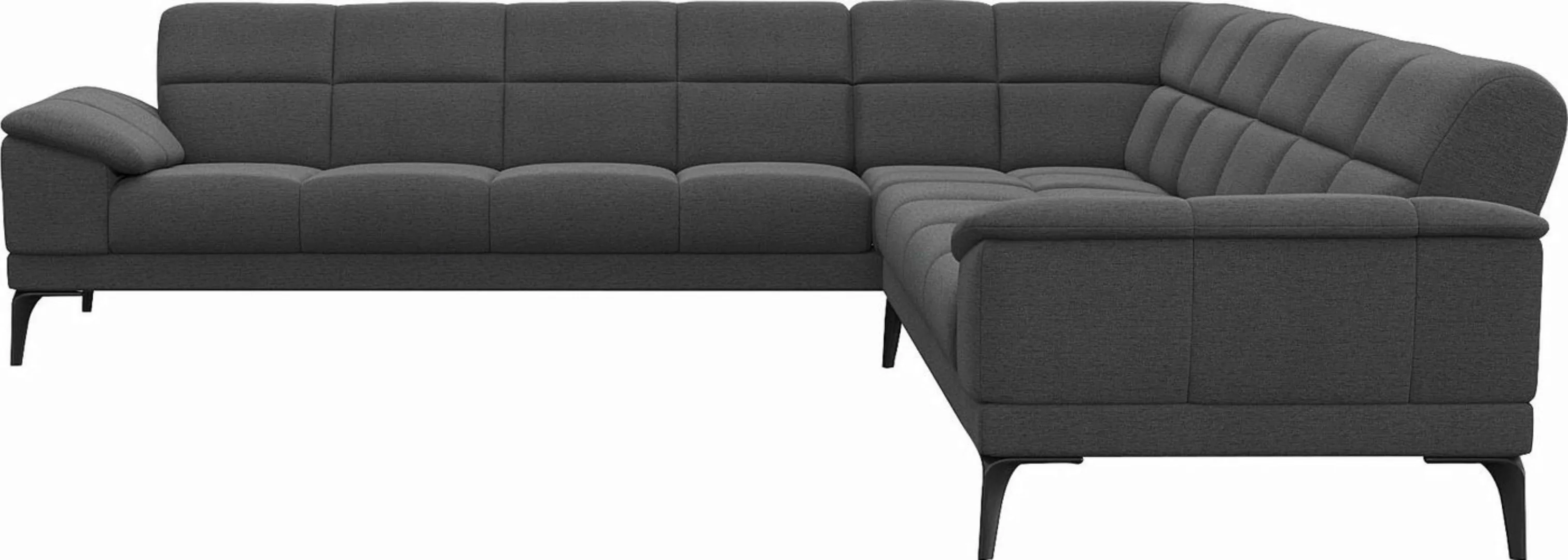 FLEXLUX Ecksofa "Viale L-Form, mit attraktiver und aktueller Rückensteppung günstig online kaufen