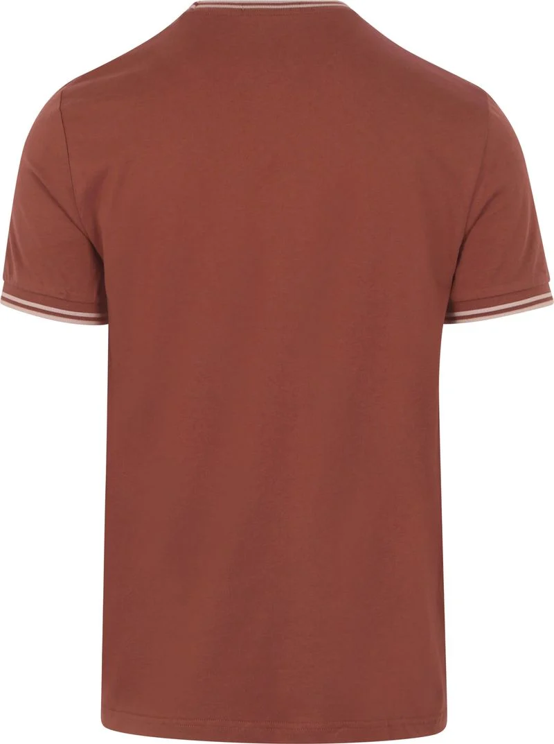 Fred Perry Twin Tipped T-shirt Brique - Größe M günstig online kaufen
