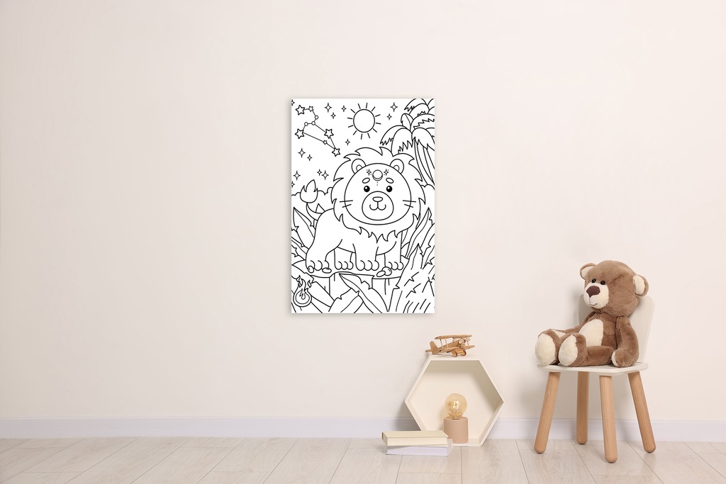 queence Bild "Löwe im Dschungel", Blätter-Blätterbilder-Figuren-klassische günstig online kaufen