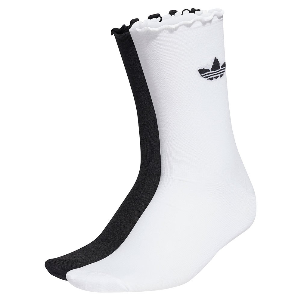 Adidas Originals Ruffle Crew Socken 2 Paare EU 43-45 White / Black günstig online kaufen