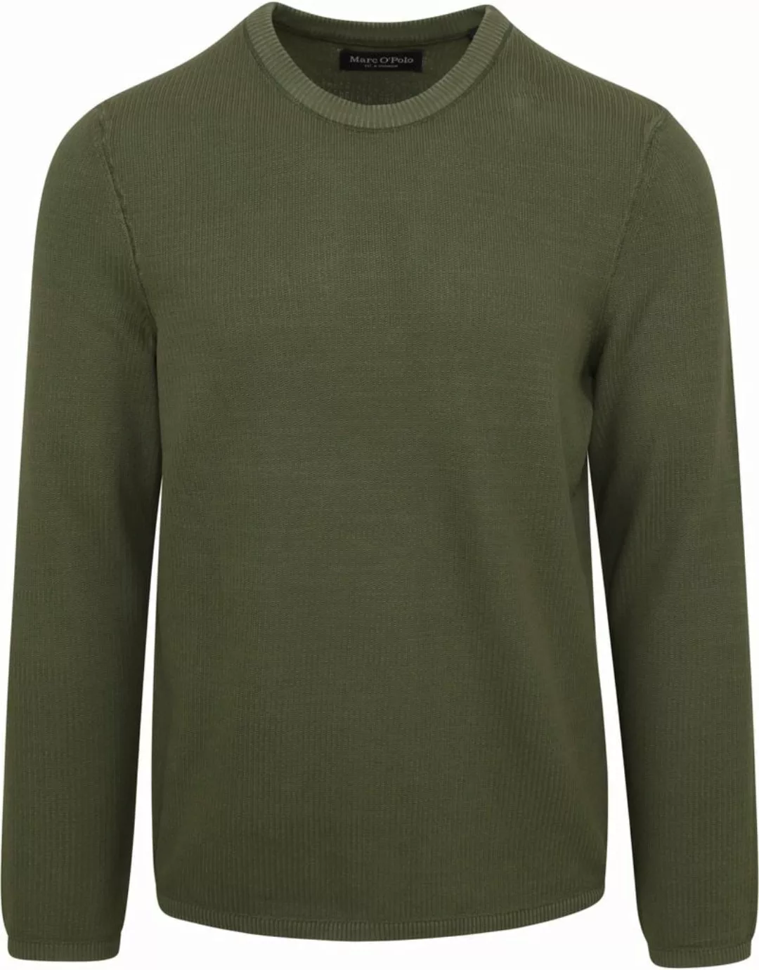 Marc O'Polo Pullover O-Ausschnitt Dunkelgrün - Größe XL günstig online kaufen