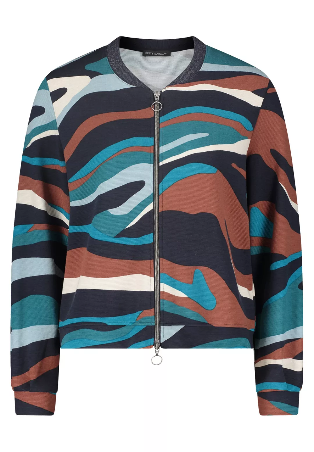 Betty Barclay Sweatjacke "Betty Barclay Shirtjacke mit Stehkragen", Materia günstig online kaufen