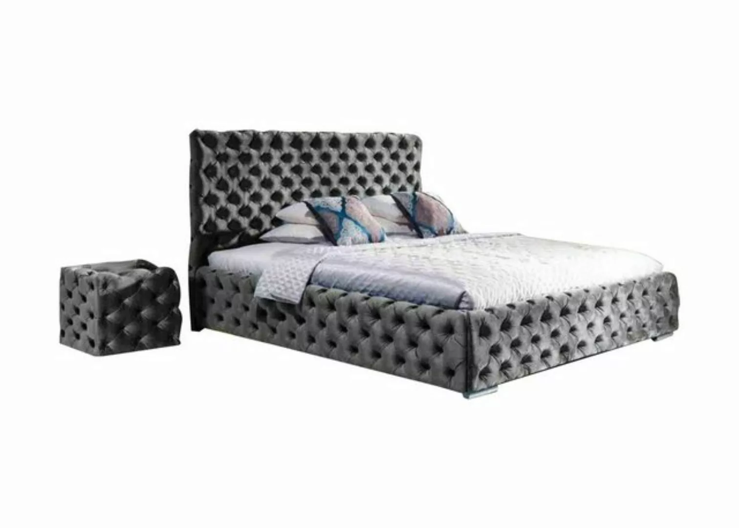 JVmoebel Bett, Bett Schlafzimmer Set Design Möbel Modern Betten Chesterfiel günstig online kaufen