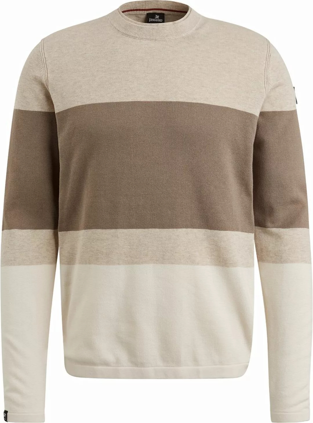 Vanguard Pullover Streifen Beige - Größe XXL günstig online kaufen