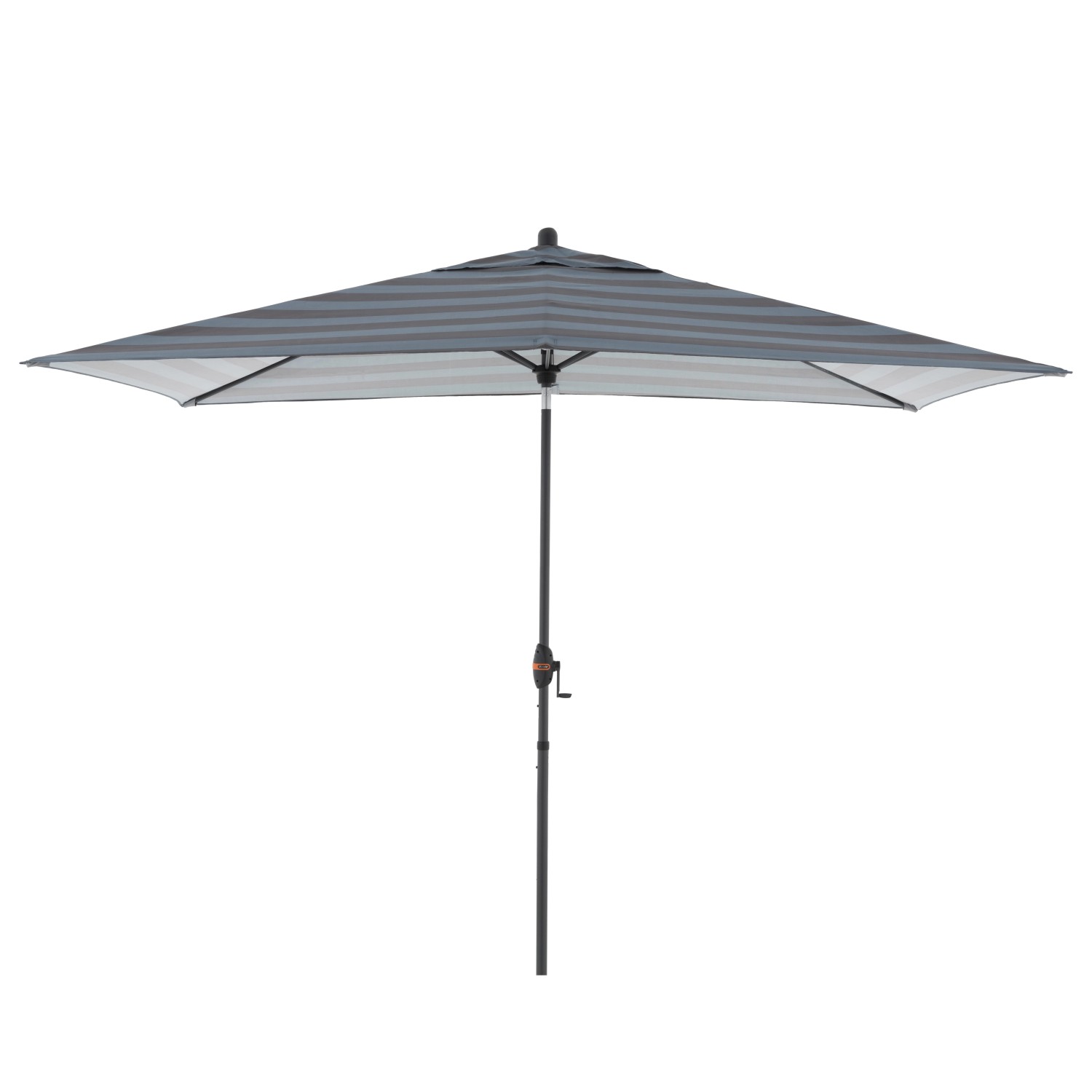 Doppler Marktschirm MyZone 200 cmx 300 cm Blau-Grau mit Kurbelmechanik günstig online kaufen